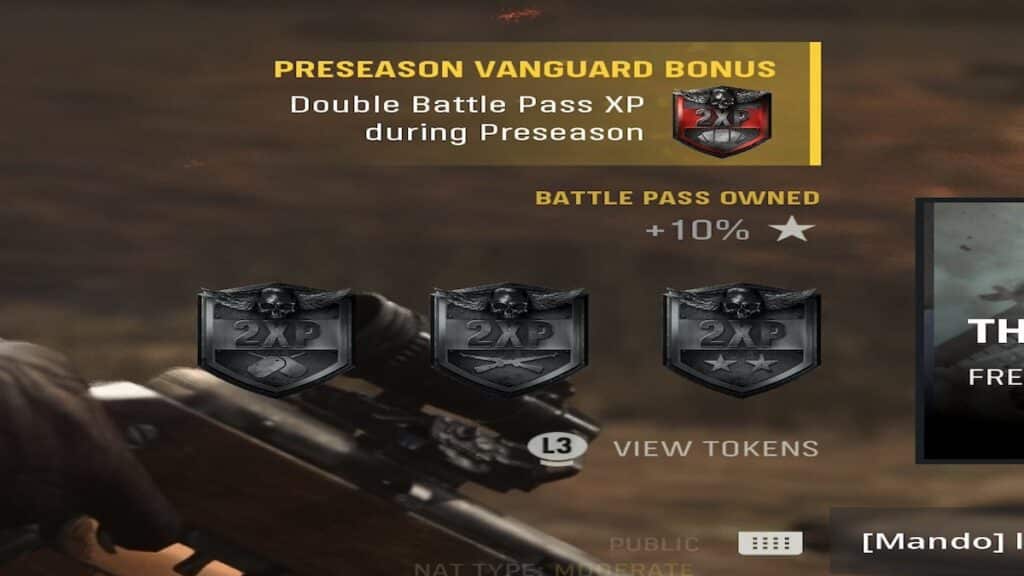 Vanguard double xp 