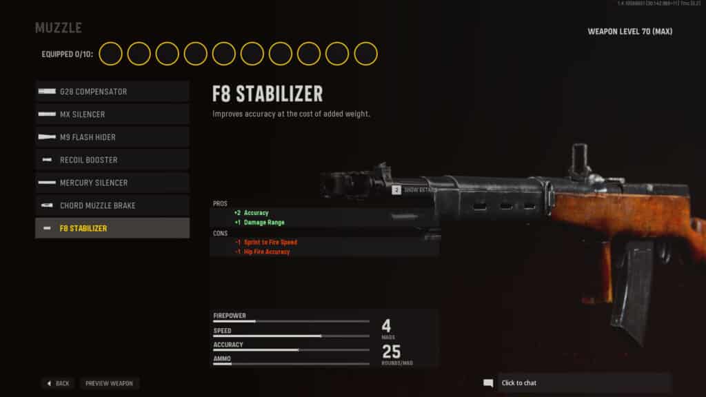 f8 stabilizer accuracy attachment in cod vanguard