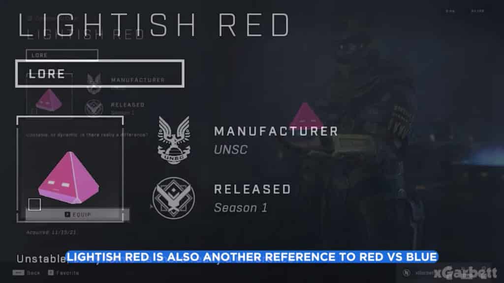 Halo Infinite red vs blue easter egg