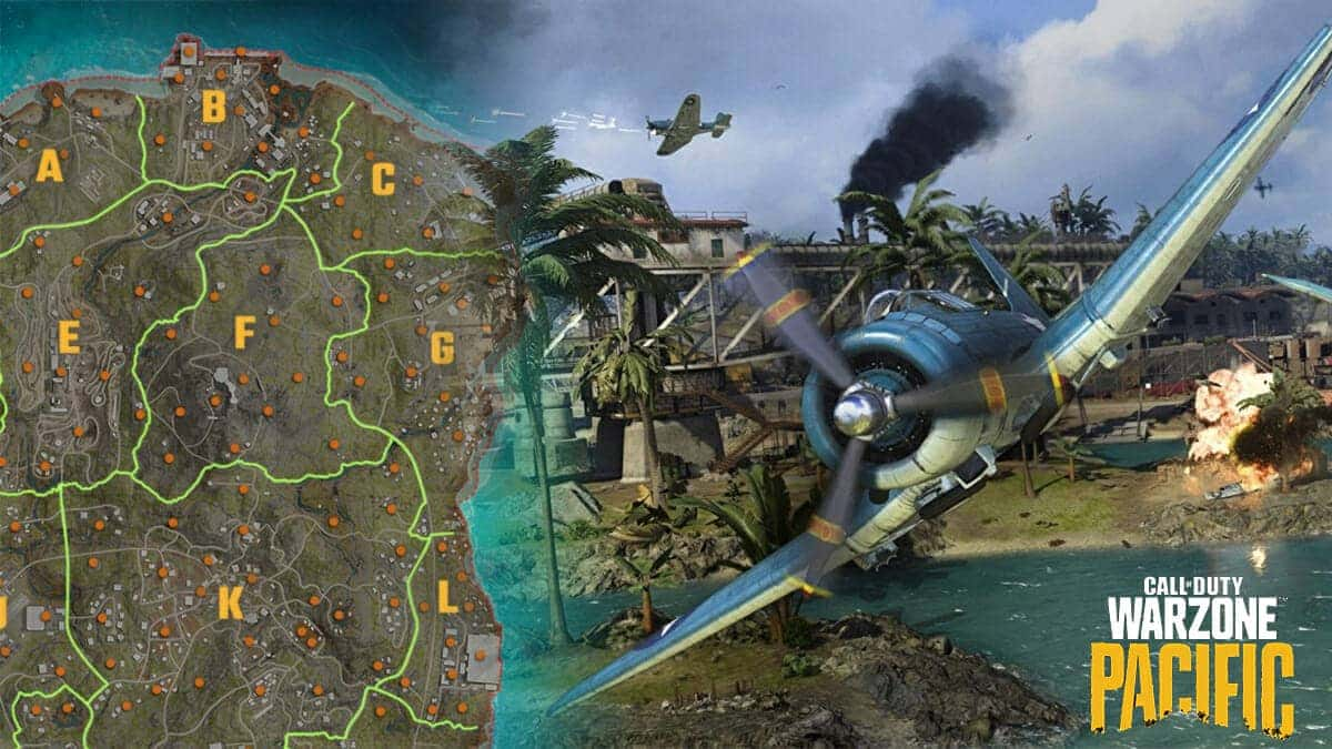 Warzone Pacific Caldera map