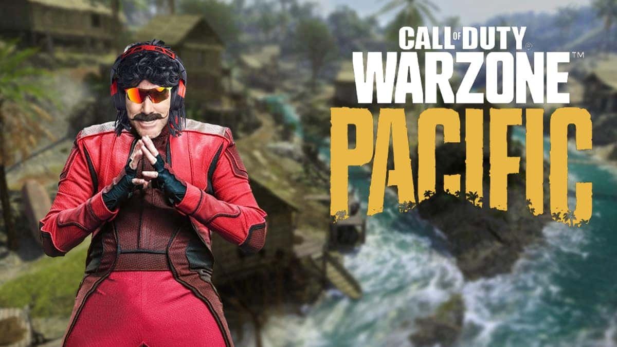 Dr Disrespect and Warzone Caldera map