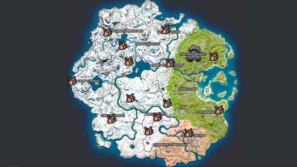 Fortnite Crackshot Quadcrasher locations