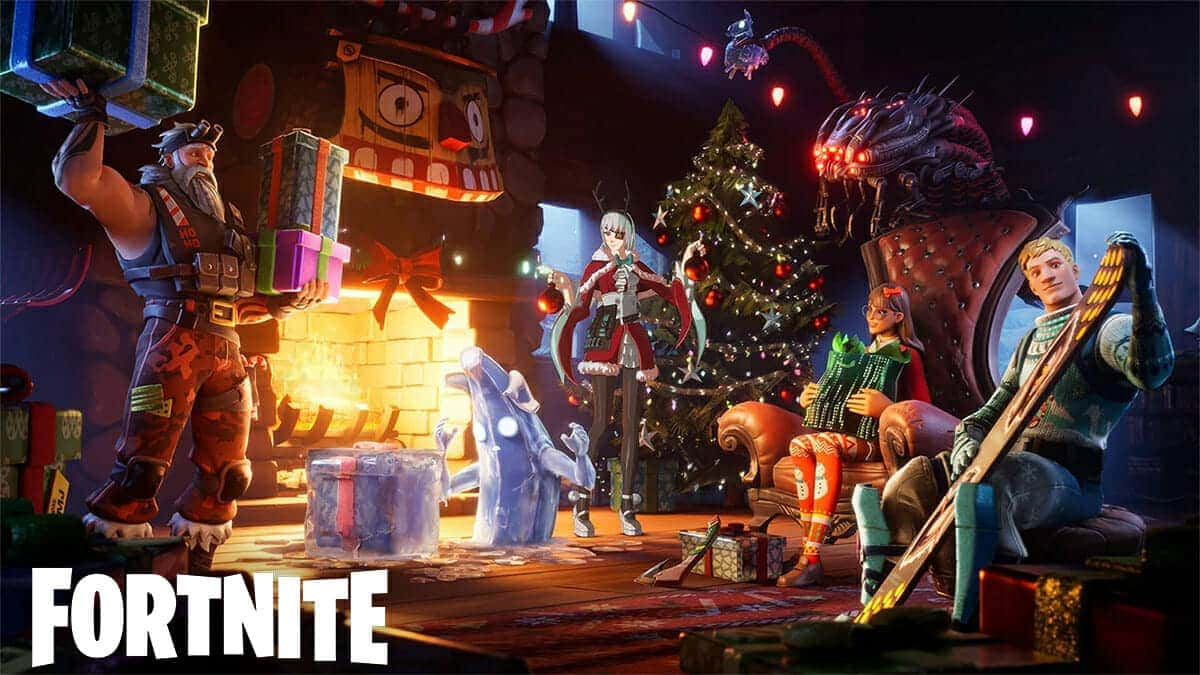 Fortnite characters in Winterfest 2021