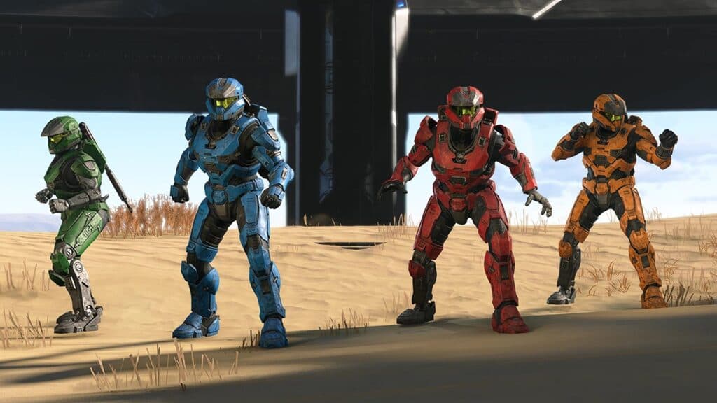 Spartans standing in Halo Infinite