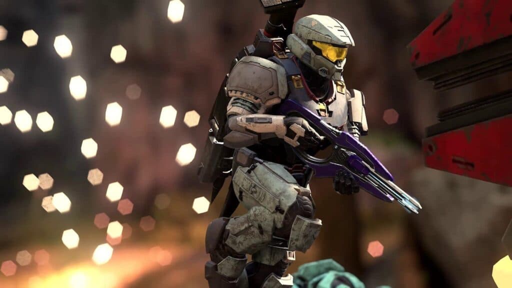 White Spartan running in Halo Infinite