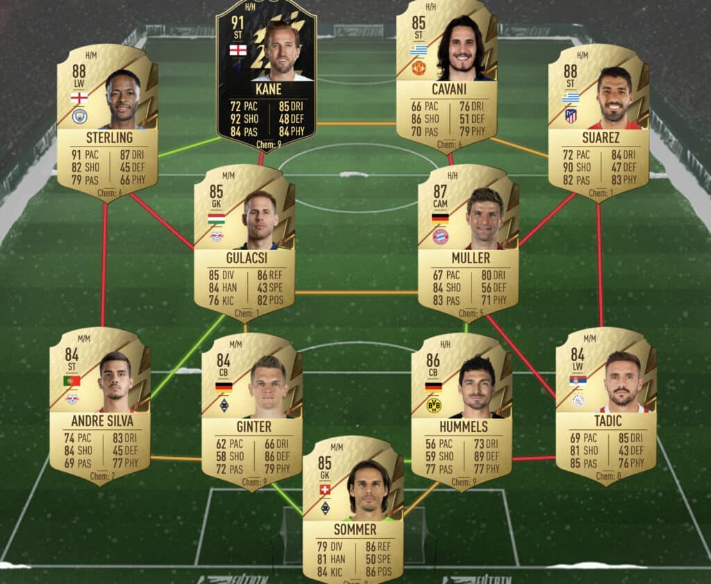 87 rated squad SBC