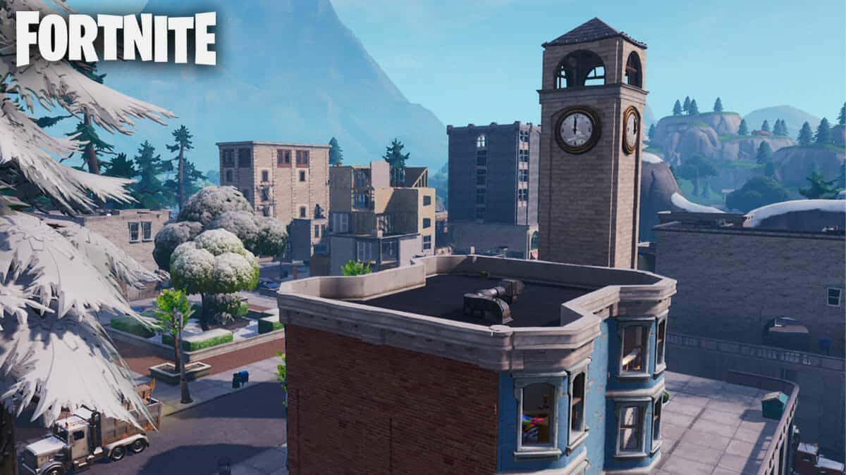 Tilted Towers in Fortnite