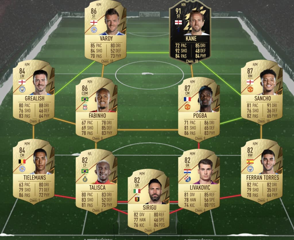 Premier League SBC solution