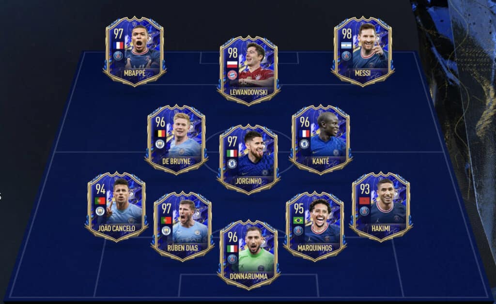 TOTY FIFA 22 squad