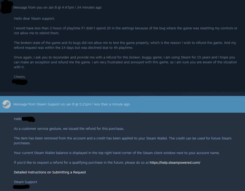 steam battlefield 2042 refund request