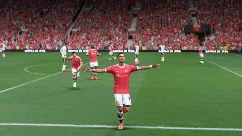 Cristiano Ronaldo FIFA 22 celebration