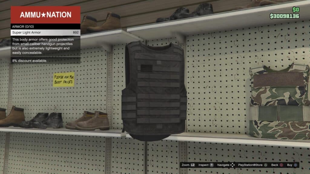 Body armor in GTA 5