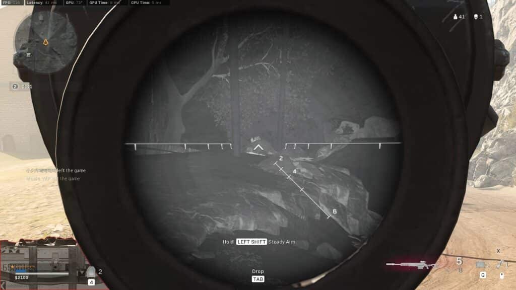 Thermal scope in Modern Warfare