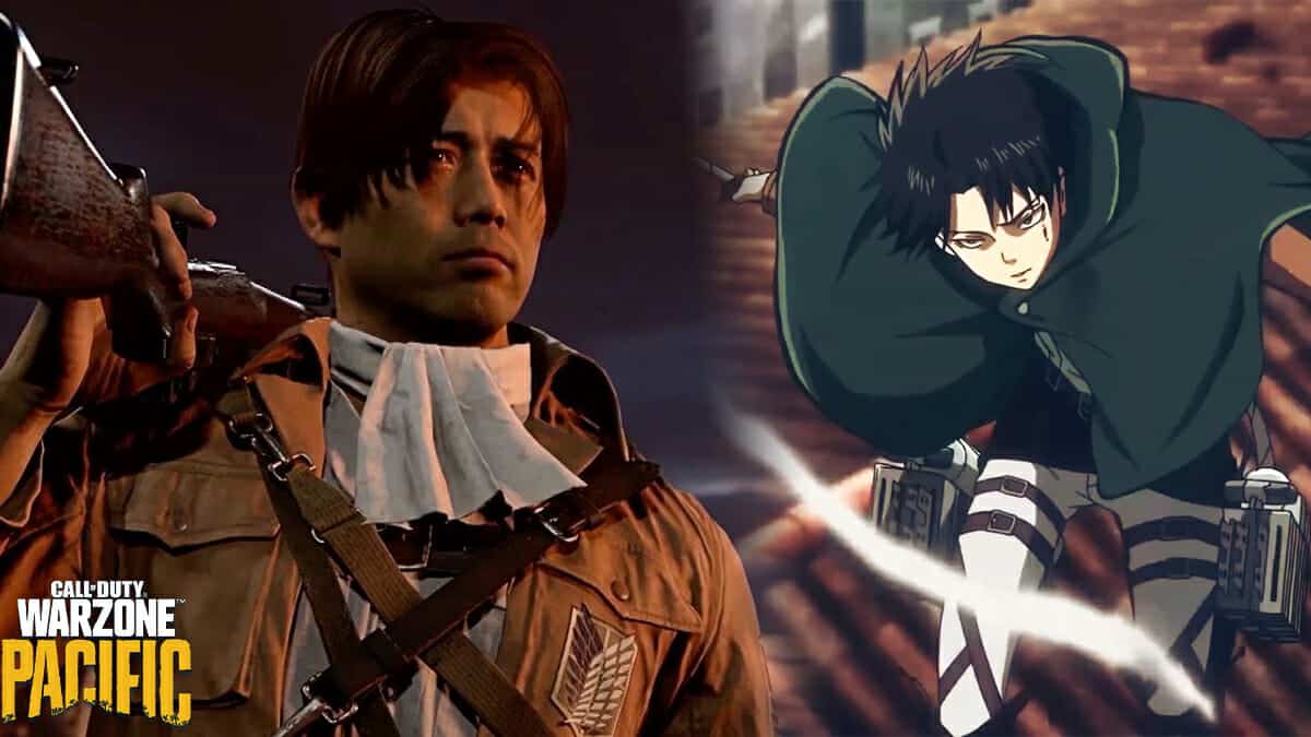 Warzone's Attack on Titan skin with Levi Ackerman