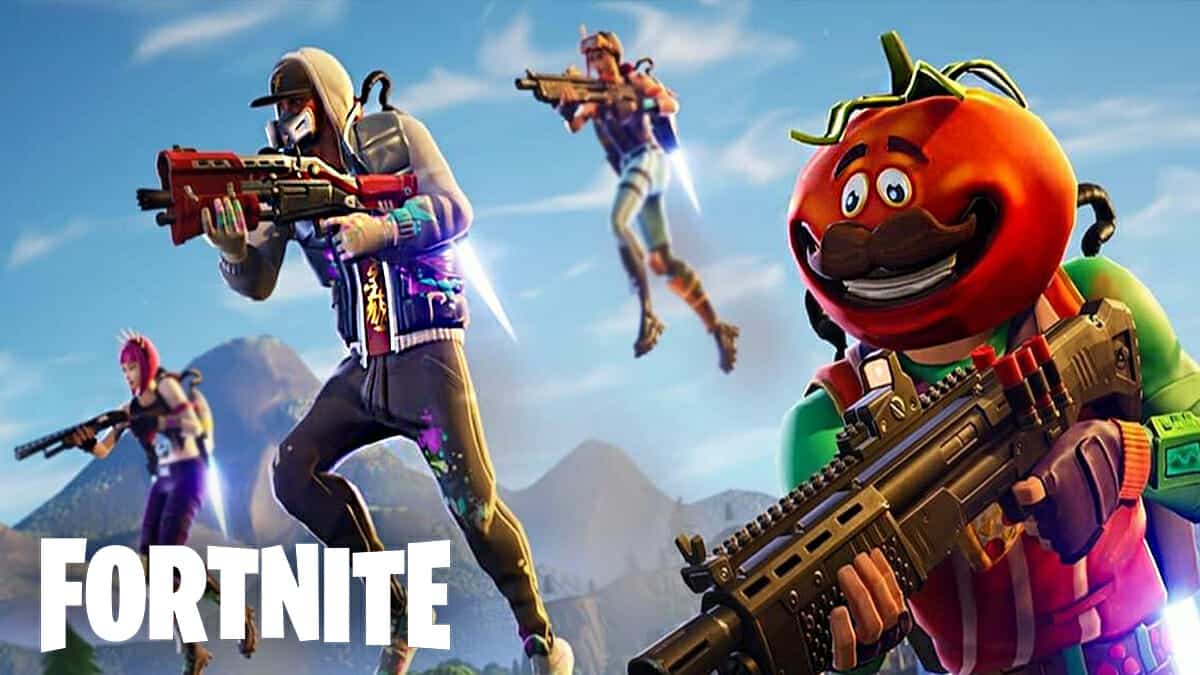 Fortnite characters using shotguns