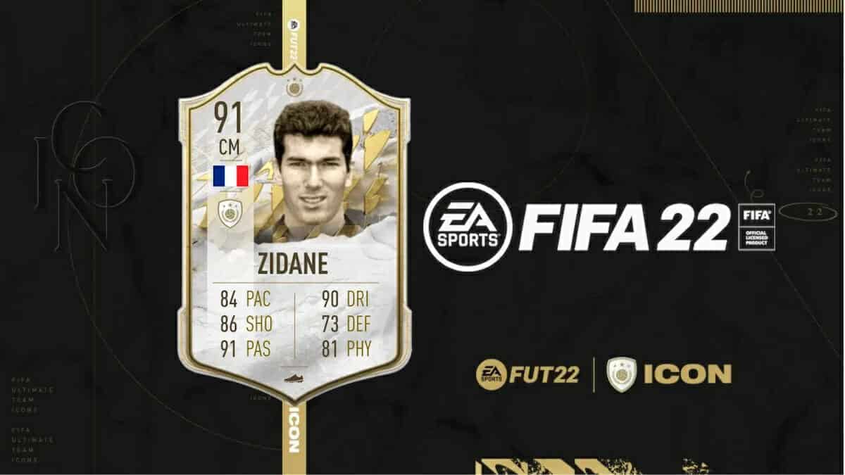 Zidane Base Icon SBC FIFA 22