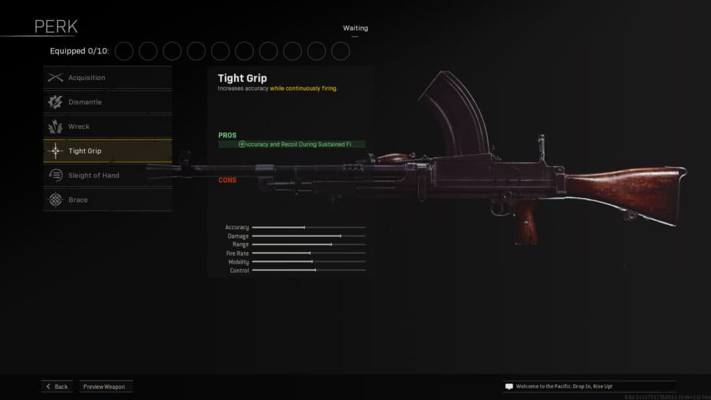 Tight Grip Perk in CoD Vanguard