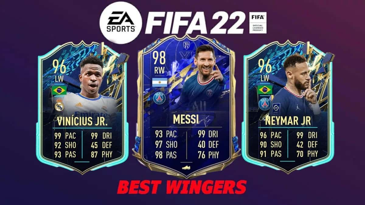 FIFA 22 winger cards and logo