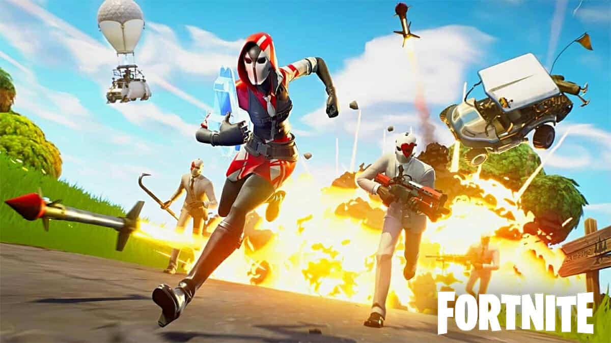 Fortnite characters running