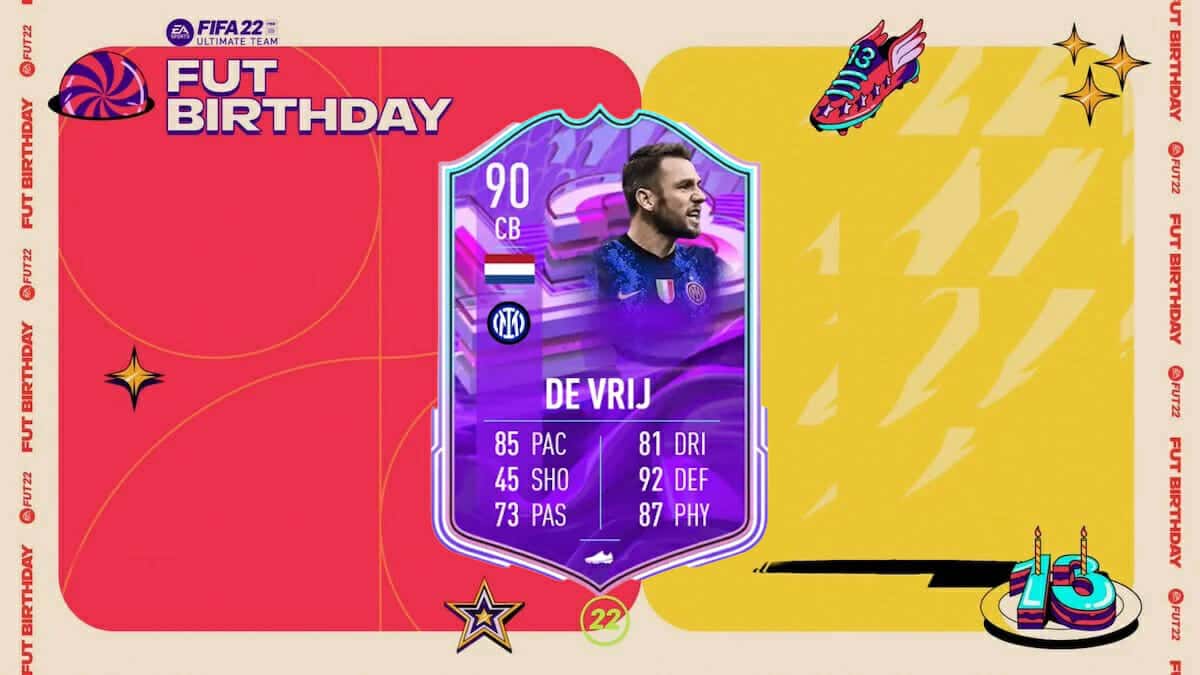 Stefan De Vrij FUT Birthday SBC FIFA 22