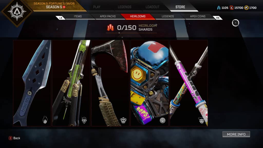 Apex Legends Heirlooms