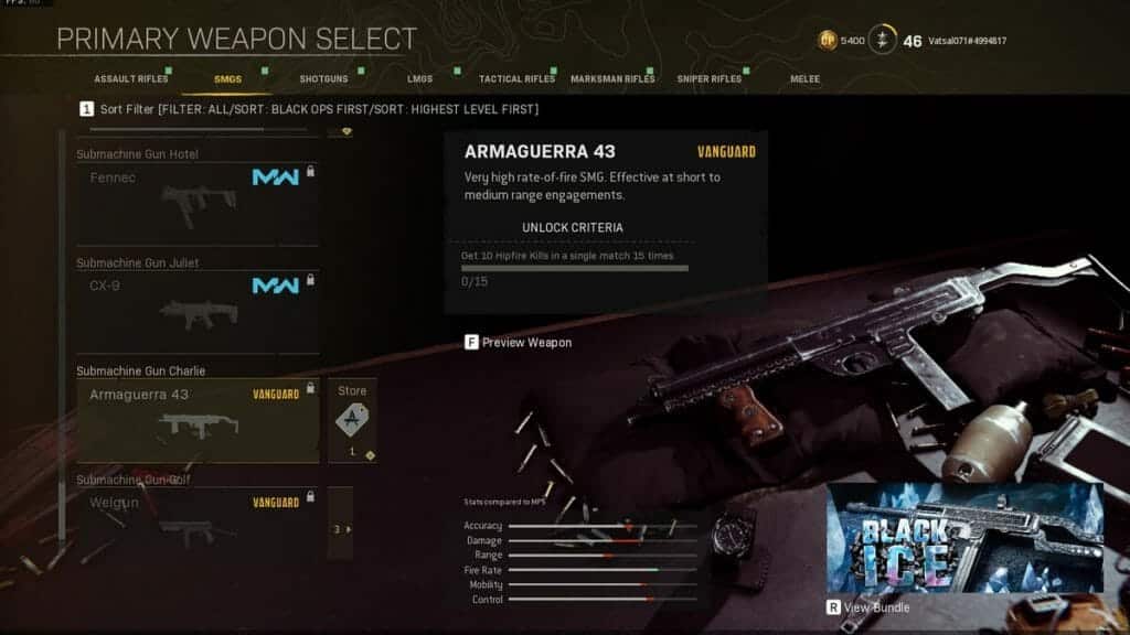 Armaguerra 43 unlock challenge in Warzone