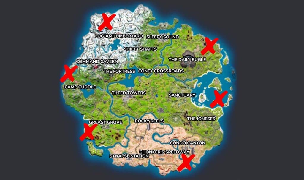 Fortnite transmitter locations