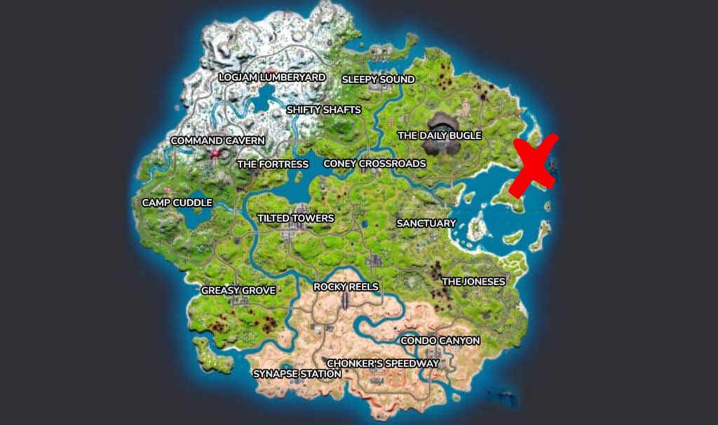 Daily Rubble location in Fortnite