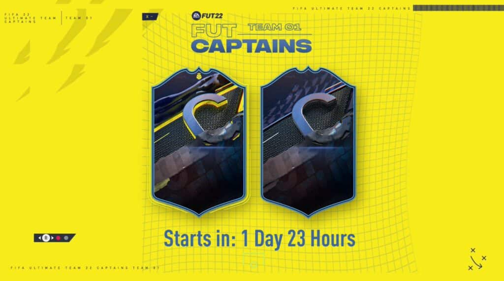 FIFA 22 FUT Captains loading screen