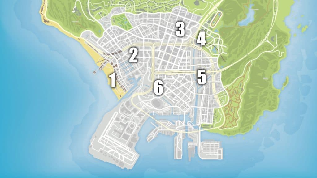 all gta online skate park locations