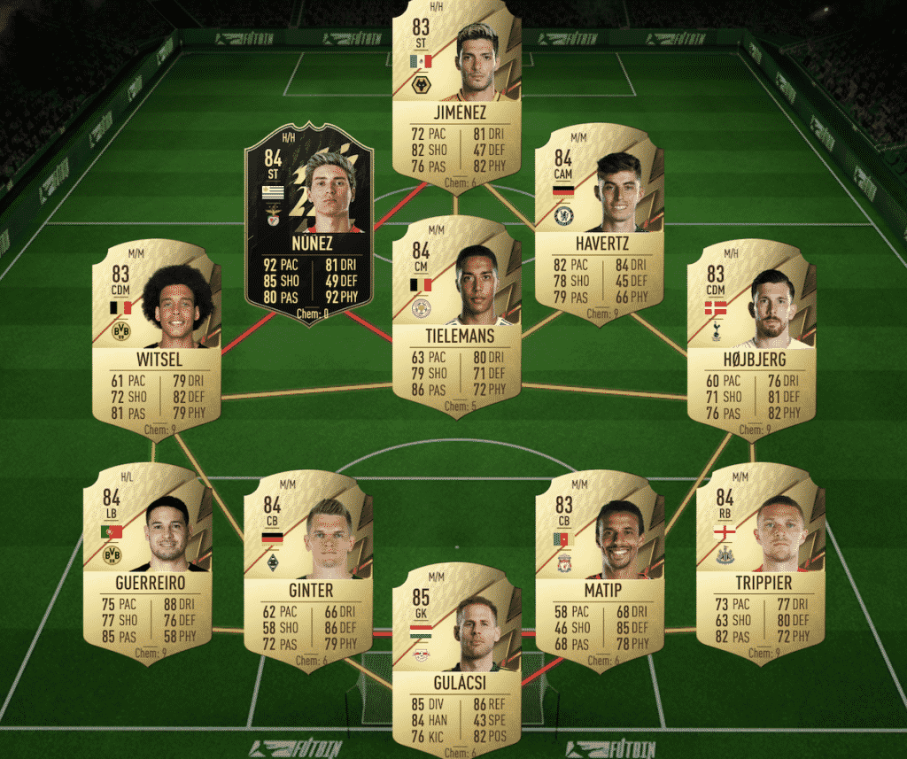 Premier League sbc solution FIFA 22