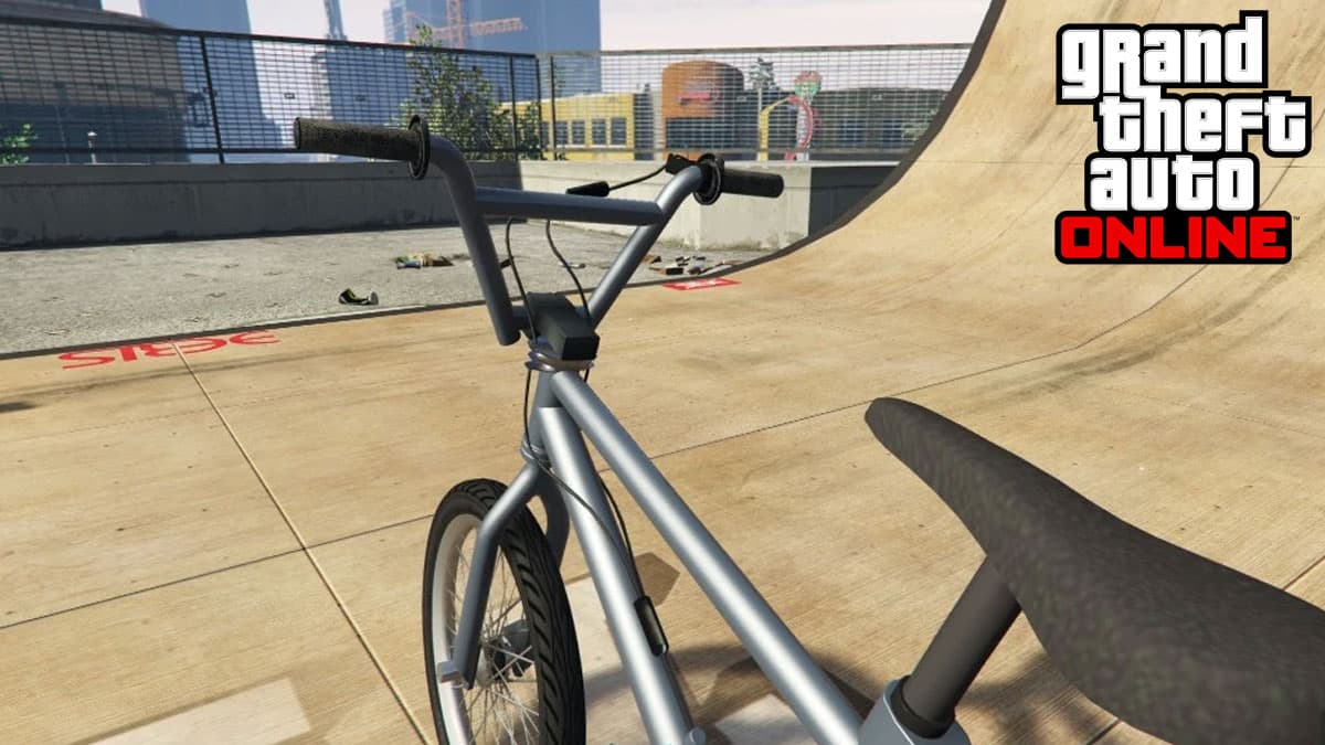 BMX in GTA online skate park