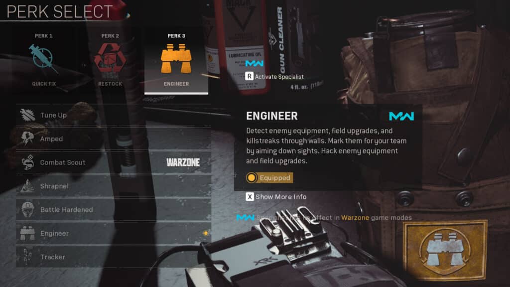 Engineer Perk in CoD Warzone