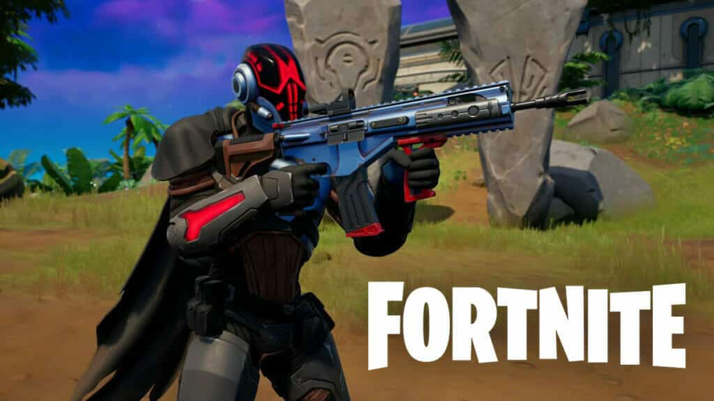 Foundation using the MK-Seven in Fortntite