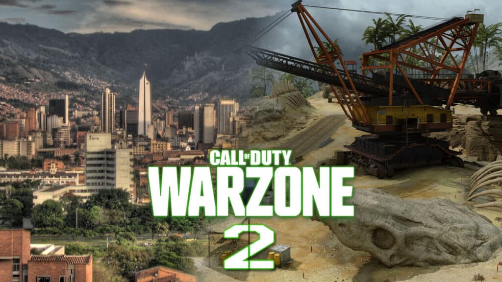 Medellín and Caldera with Warzone 2 logo