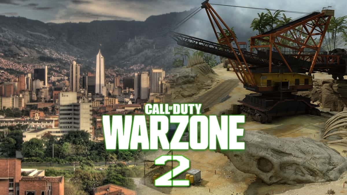 Medellín and Caldera with Warzone 2 logo