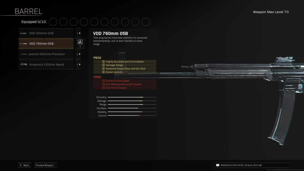 warzone stg44 vdd 760mm 05b barrel