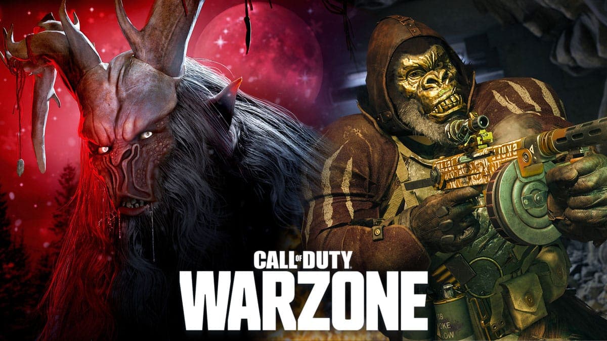 warzone king kong skin and festive fervor krampus