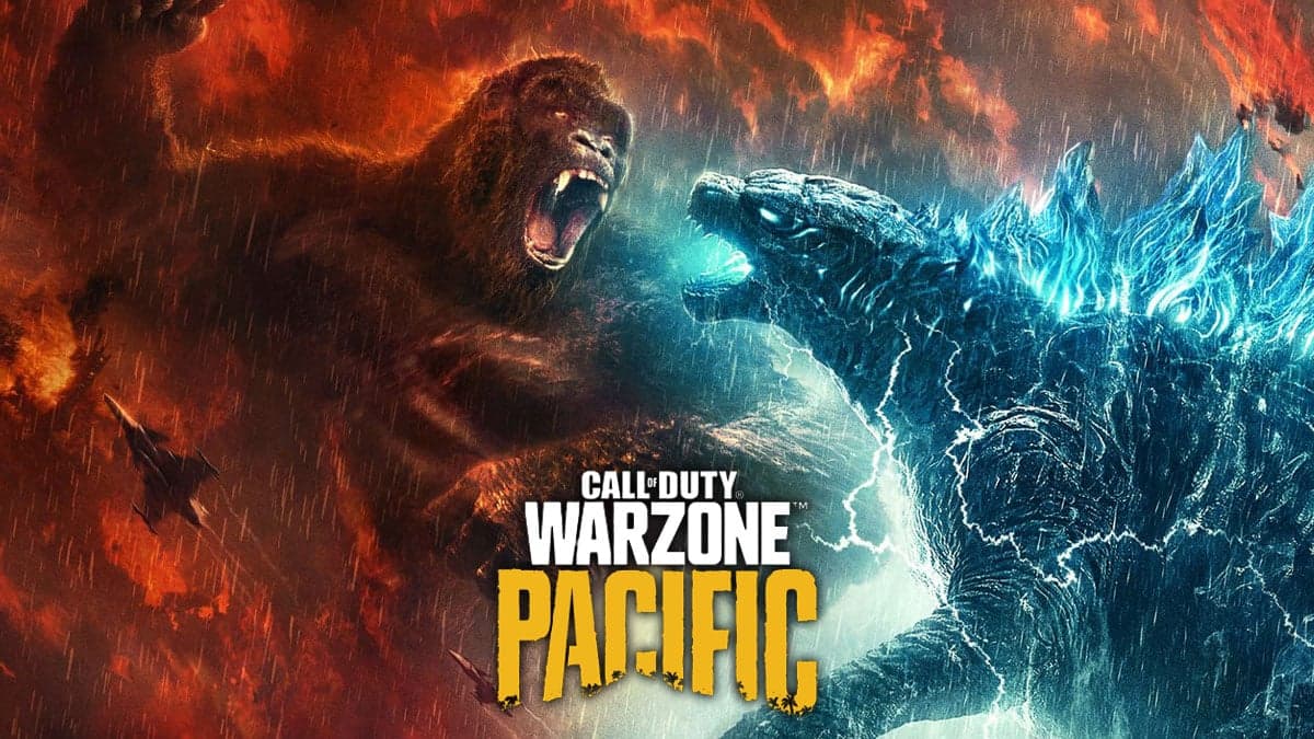 king kong and godzilla battling in warzone