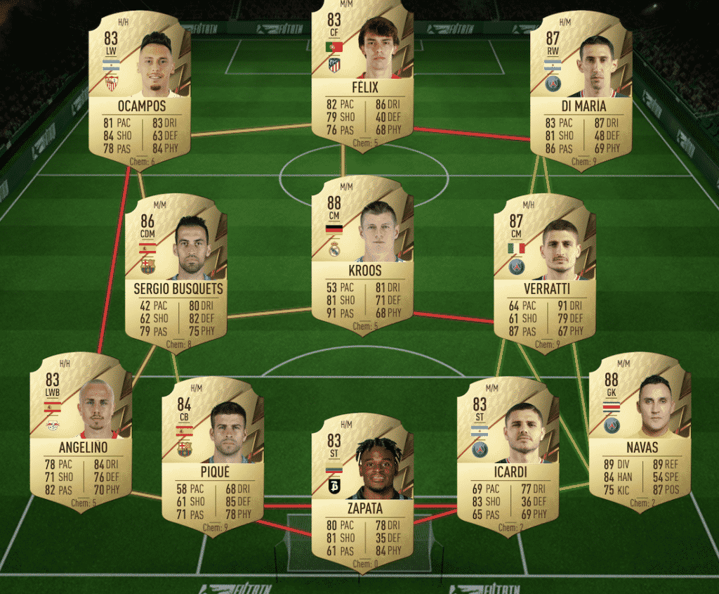 86 rated squad SBC solution FIFA 22