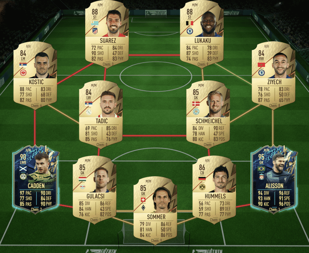 88 rated squad sbc solution FifA 22