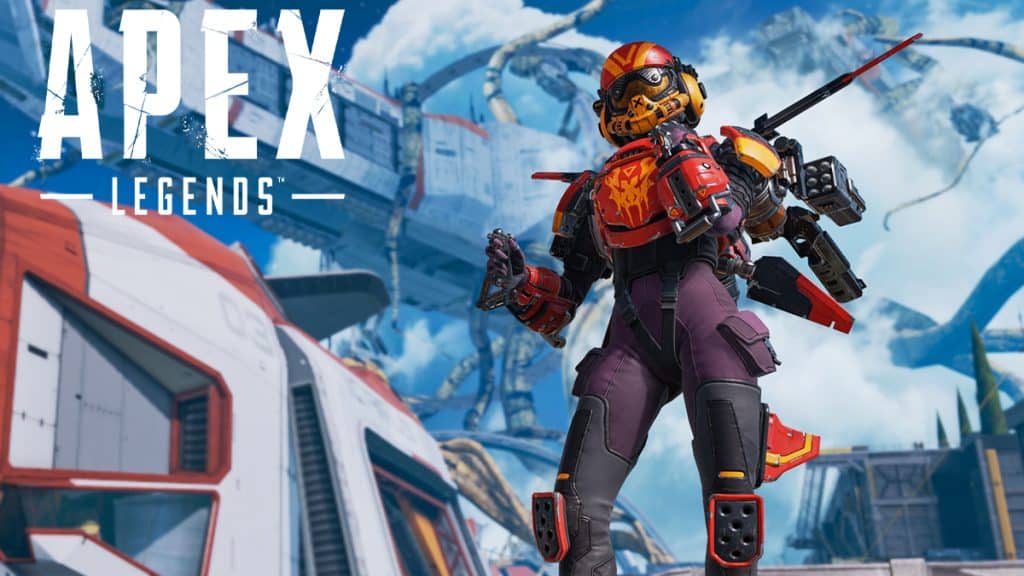 Apex Legends Valkyrie wearing helmet