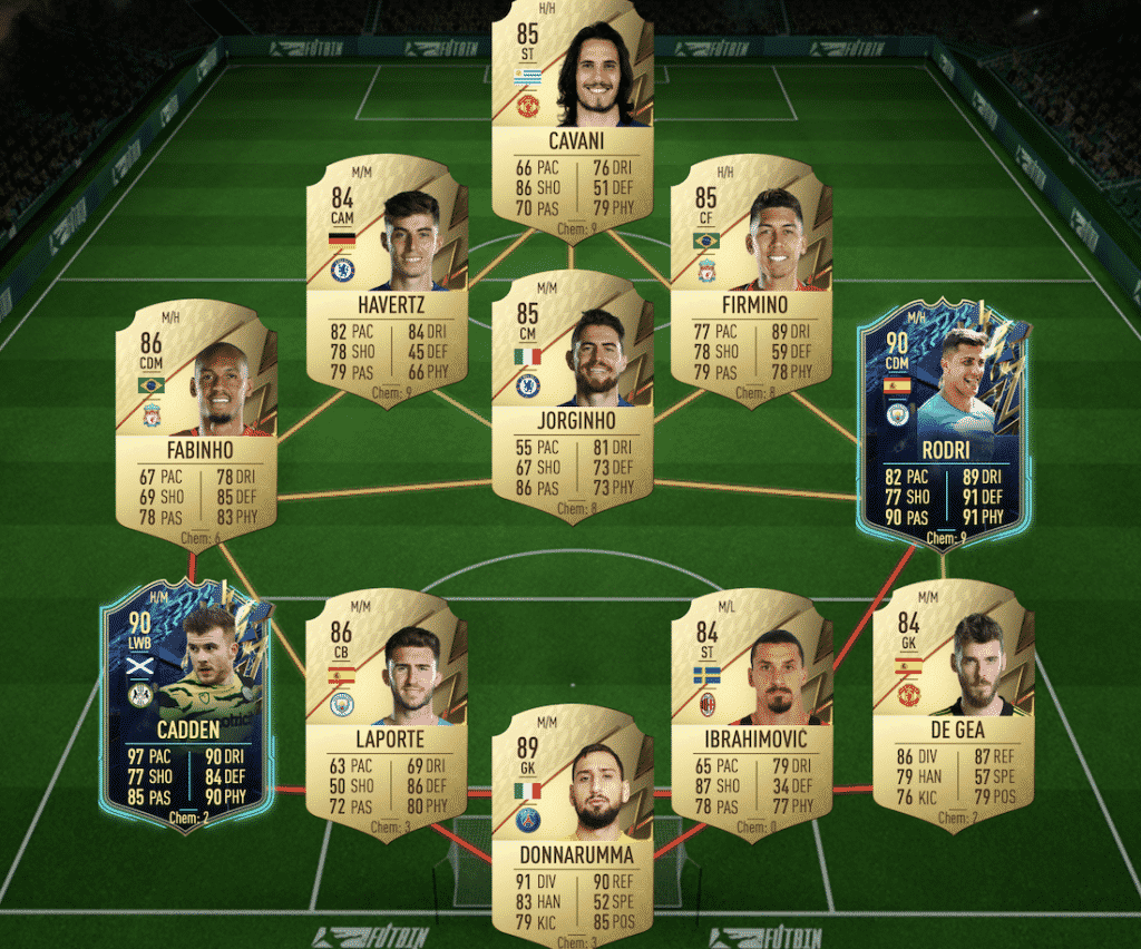 Premier League Sbc solution FIfa 22