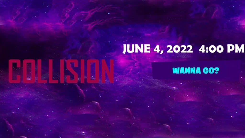 Fortnite Collision event schedule