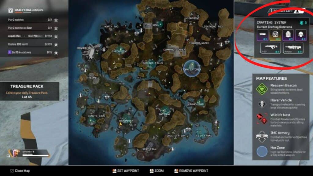 apex legends season 13 storm point map crafting rotation