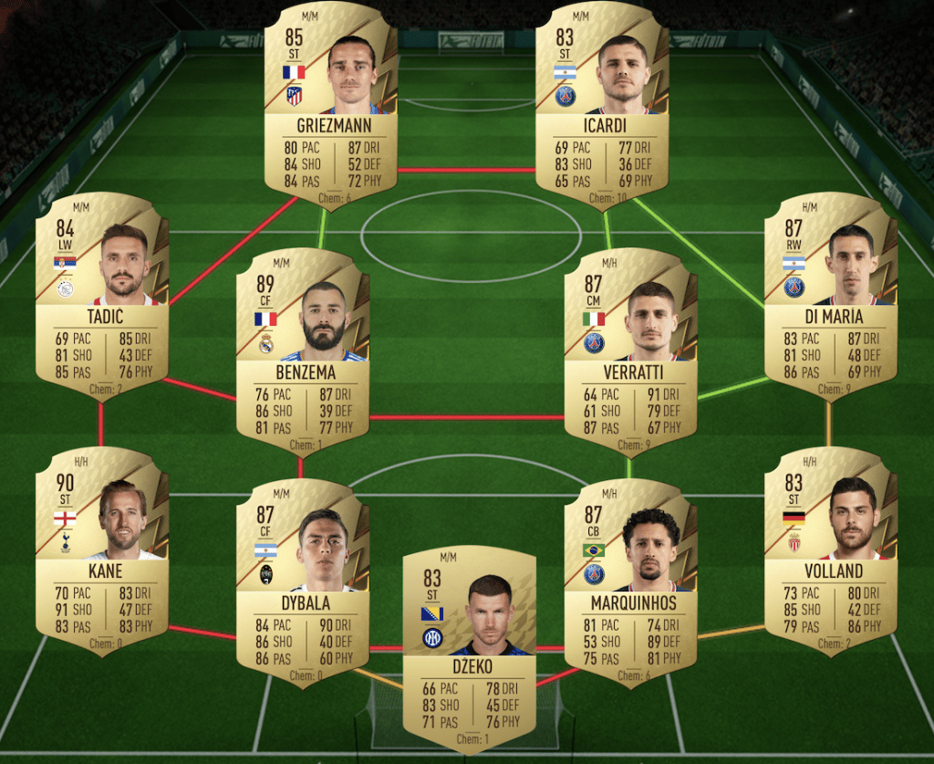 87-rated squad sbc solution richarlison FIFA 22