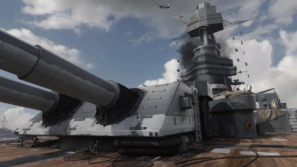 USS Texas Call of Duty: WWII map