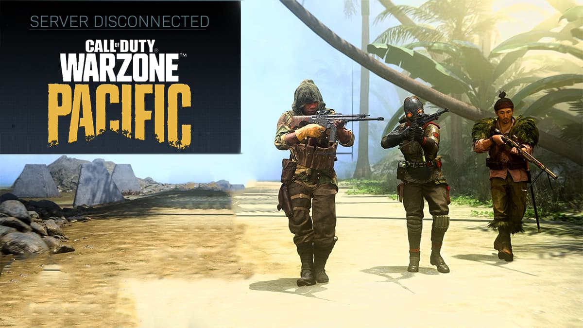 Warzone Pacific operators and error message