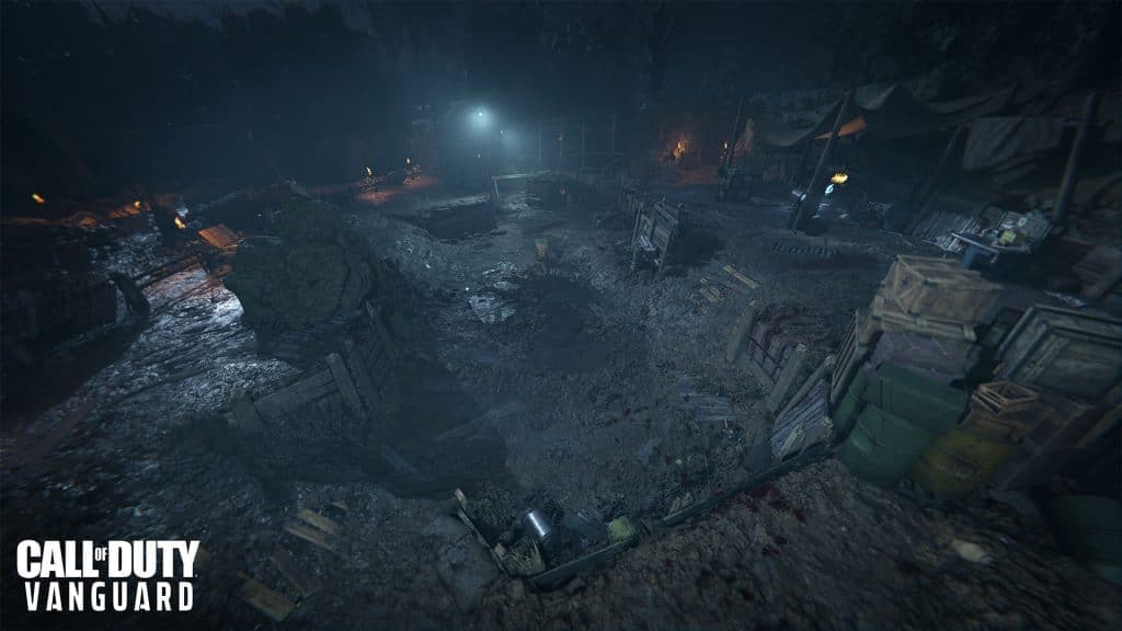 Dig Site area in Vanguard Zombies Shi No Numa map