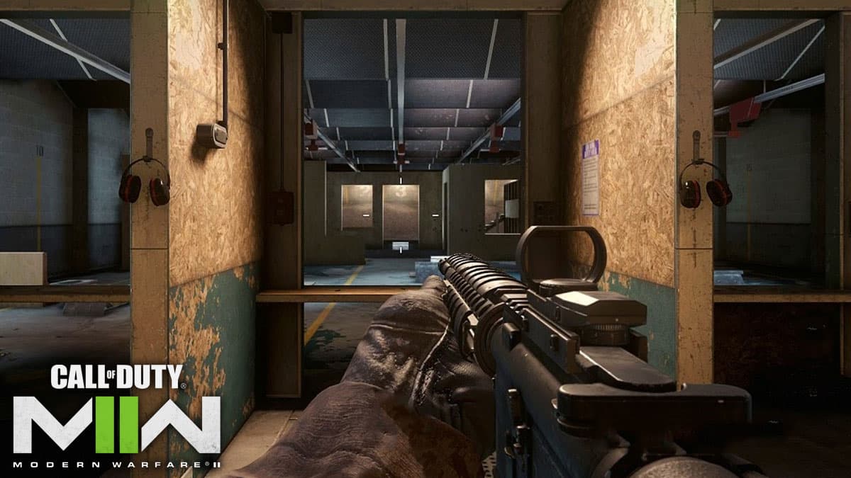 Firing range in Modern Warfare Remastered